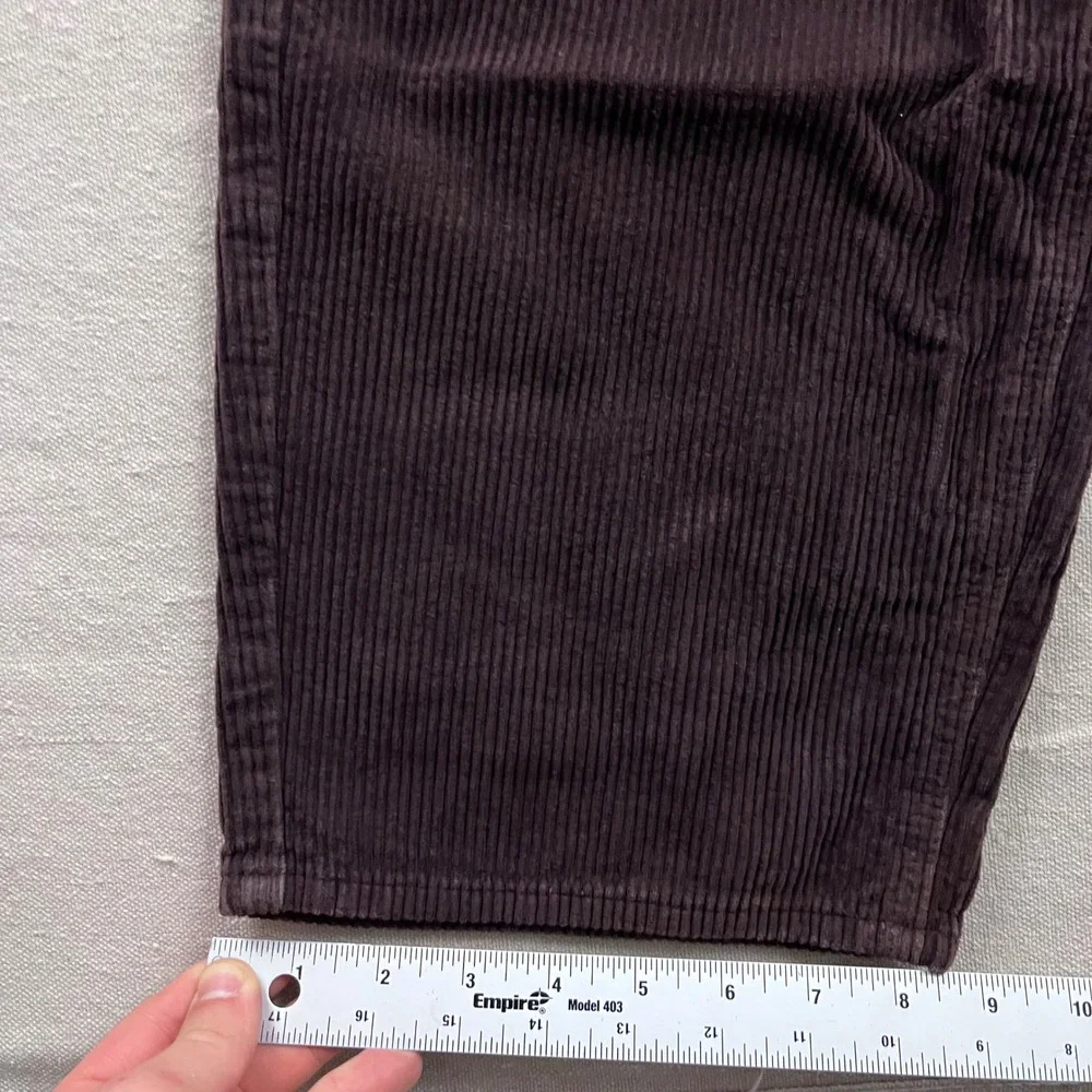 Empyre Relaxed Fit Corduroy Pants Mens 32 Dark Brown Skate Baggy Wide Leg‎